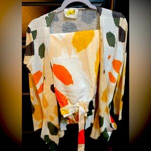 Yellow multicolored pant set from Souk & Sepia boutique